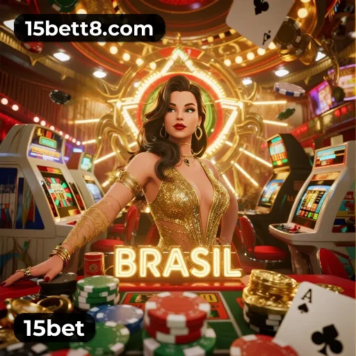 App 15bet para iOS e Android — interface mobile, login biométrico e PIX integrado