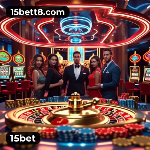 App 15bet para iOS e Android — interface mobile, login biométrico e PIX integrado